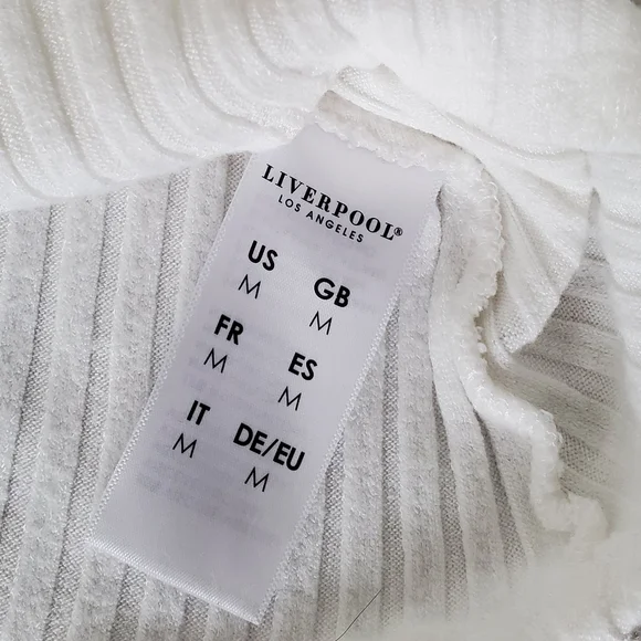 Liverpool knit cream long sleeve shirt. Medium - Picture 4 of 6